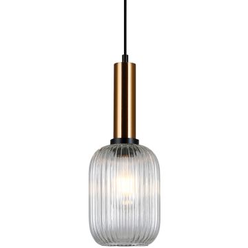 Italux ANTIOLA PND-5588-1M-BRO+CL Visilica 1x40W/E27 IP20