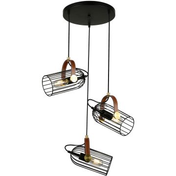 Italux ANTOIN PND-2445-3-BK Visilica 3x40W/E27 IP20