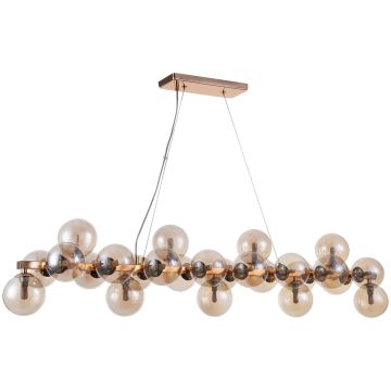 Italux CABELLA PND-5252-A-25-GD-CGN Visilica 25x28W/G9 IP20
