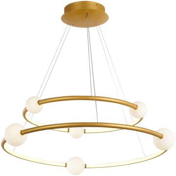 Italux LOZANNA PND-20112035-2A-GD Visilica 6+2x86W/LED 3000K 4600LM IP20