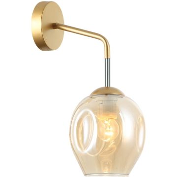 Italux BORGO WL-30843-1 GD+AMB Zidna svjetiljka 1x40W/E27 IP20