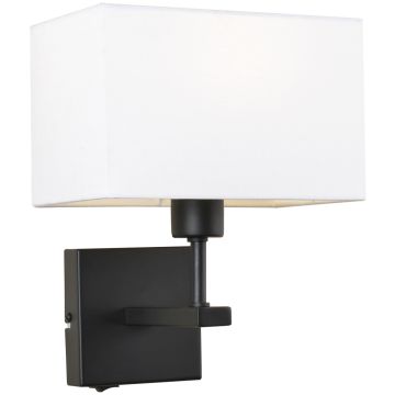 Italux NORTE WL-1122-1-A-BM-RC-WH Zidna svjetiljka 1x60W/E27 IP20