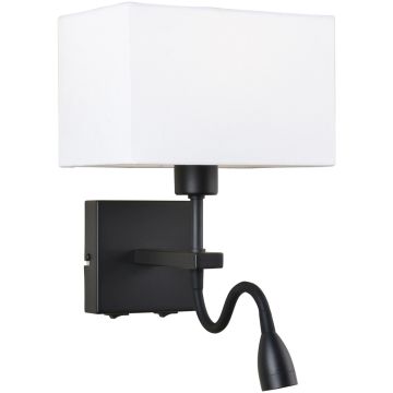 Italux NORTE WL-1122-2-BL-BM-RC-WH Zidna svjetiljka 2x60W, 3W/E27, LED 3000K 350LM IP20