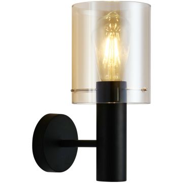 Italux SARDO WL-5581-1A-BK+AMB Zidna svjetiljka 1x40W/E27 IP20