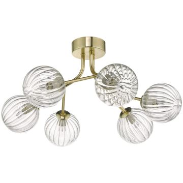 Dar Lighting YISKA YIS6435 Stropna svjetiljka 6x40W/G9
