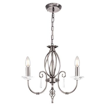 Elstead Lighting AEGEAN AG3-POL-NICKEL Luster 3x60W/E14