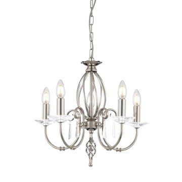 Elstead Lighting AEGEAN AG5-POL-NICKEL Luster 5x60W/E14
