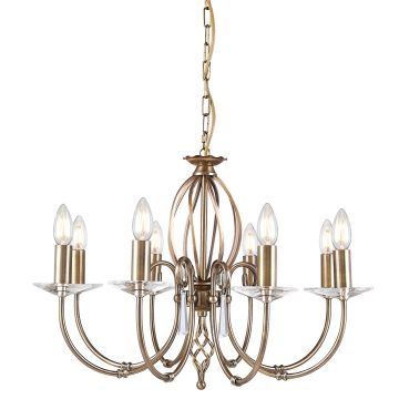 Elstead Lighting AEGEAN AG8-AGED-BRASS Luster 8x60W/E14