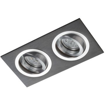 Lumifall ALCAZAR LMF.AZ542BC Ugradbeno downlight svjetlo 2x50W/G5,3/MR16