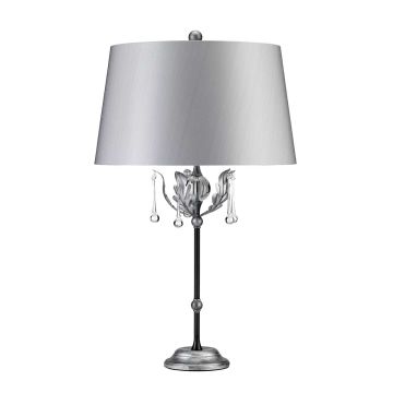 Elstead Lighting AMARILLI AML-TL-BLK-SIL Stolna svjetiljka 1x60W/E27