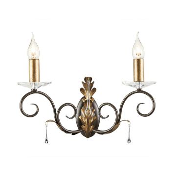 Elstead Lighting AMARILLI AML2-BRONZE Zidna svjetiljka 2x60W/E14