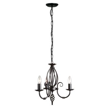 Elstead Lighting ARTISAN ART3-BLACK Luster 3x60W/E14