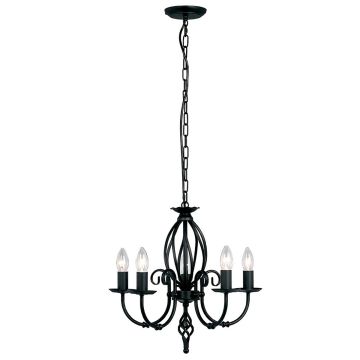 Elstead Lighting ARTISAN ART5-BLACK Luster 5x60W/E14