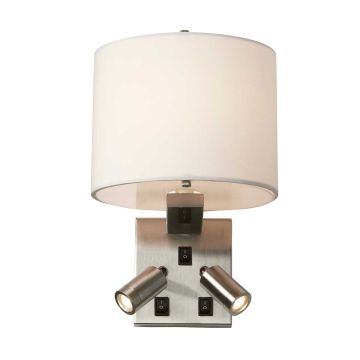 Elstead Lighting BELMONT BELMONT-3W Zidna svjetiljka 1x40W/E14 + 2x1W/LED 2x120LM