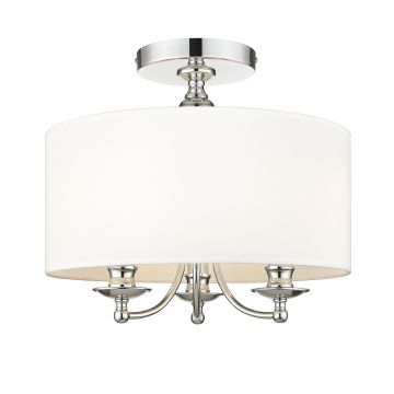 Cosmolight ABU DHABI C03466CH-WH Stropna svjetiljka 3x40W/E14