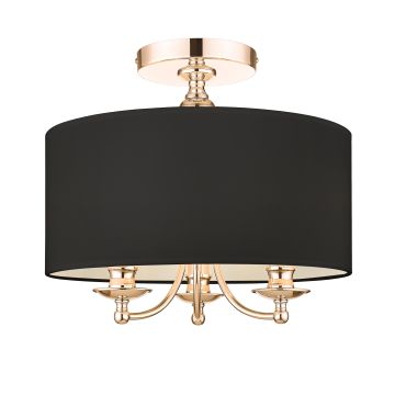 Cosmolight ABU DHABI C03480AU-BK Stropna svjetiljka 3x40W/E14