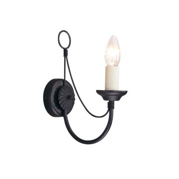 Elstead Lighting CARISBROOKE CB1-BLACK Zidna svjetiljka 1x60W/E14