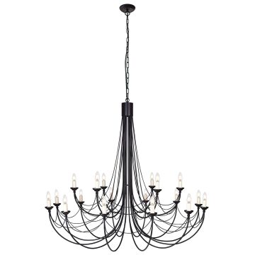 Elstead Lighting CARISBROOKE CB18-BLACK Luster 18x60W/E14