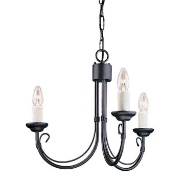 Elstead Lighting CHARTWELL CH3-BLACK Luster 3x60W/E14
