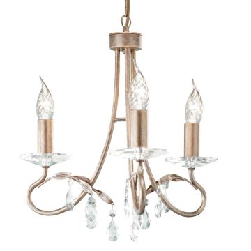 Elstead Lighting CHRISTINA CRT3-SILVER-GOLD Luster 3x60W/E14
