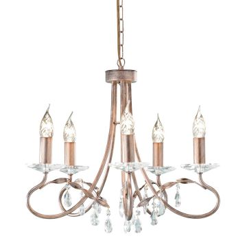 Elstead Lighting CHRISTINA CRT5-SILVER-GOLD Luster 5x60W/E14