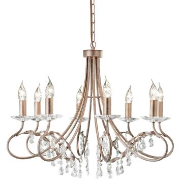 Elstead Lighting CHRISTINA CRT8-SILVER-GOLD Luster 8x60W/E14