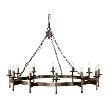 Elstead Lighting CROMWELL CW12-OLD-BRZ Luster 12x60W/E14