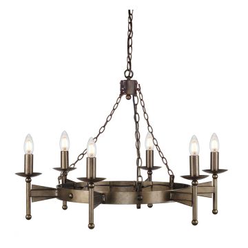 Elstead Lighting CROMWELL CW6-OLD-BRZ Luster 6x60W/E14
