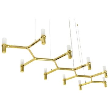 King Home ATOMIC LONG DW-d1005-10C.GOLD Visilica 10x10W/G9 IP20