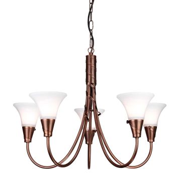 Elstead Lighting EMILY EM5-COPPER Luster 5x60W/E14