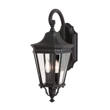Feiss COTSWOLD LANE FE-COTSLN2-M-BK Zidna svjetiljka 2x60W/E14 IP44