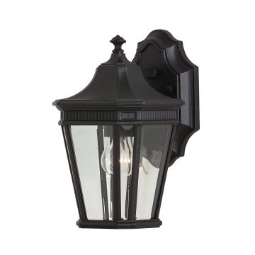 Feiss COTSWOLD LANE FE-COTSLN2-S-BK Zidna svjetiljka 1x60W/E27 IP44