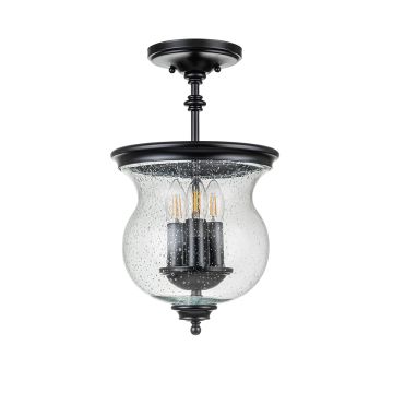 Feiss Pickering Lane FE-PICKERING-LANE-SF-BLK Stropna svjetiljka 3x40 W/E14