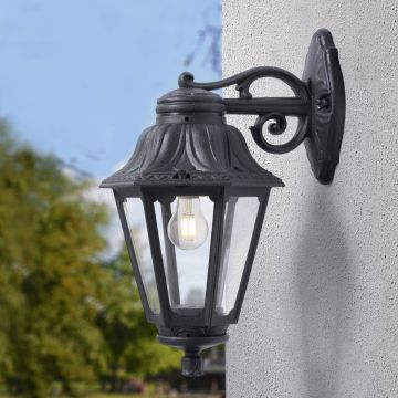 Fumagalli Bisso-Anna FMG-BISSO-ANNA-BLK Zidna svjetiljka 1x23W/E27 IP55