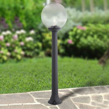 Fumagalli Giaffa FMG-GIAFFA-GLOBE-BLK Stojeca svjetiljka 1x23W/E27 2700K 800lm IP55