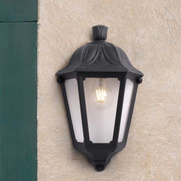Fumagalli Iesse FMG-IESSE-BLK Zidna svjetiljka 1x23W/E27 IP55