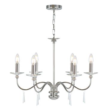 Elstead Lighting FINSBURY PARK FP6-POL-NICKEL Luster 6x60W/E14