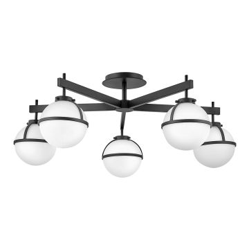 Hinkley Lighting Hollis HK-HOLLIS-5-O-BK Stropna svjetiljka 5x40 W/E14 ip44