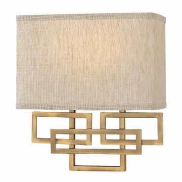 Hinkley Lighting LANZA HK-LANZA2-BR Zidna svjetiljka 2x60W/E14