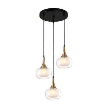 Italux KONILA PND-99709-3A-BRO-CL Visilica 3x10W/G9 IP20
