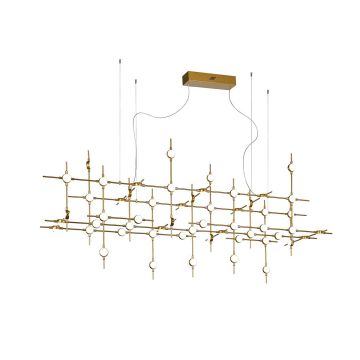 Italux PROVENZA MD18001067-55A GD Visilica 55x132W/LED 3000K 9133LM IP20