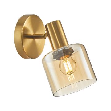 Italux SANTIA WL-65342-1 BRO+AMBER Zidna svjetiljka 1x40W/E27 IP20