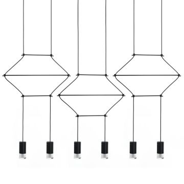 King Home FLUSSO LINE JD0032-6P Visilica 6x3W/G9 3000K 1440LM IP20