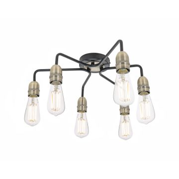 Dar Lighting Kiefer KIE0622 Stropna svjetiljka 6x60w/e27 ip20