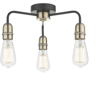 Dar Lighting Kiefer KIE5322 Stropna svjetiljka 3x60w/e27 ip20