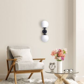 Light Prestige Dorado LP-002/2W BK Zidna svjetiljka 2x40W/E14 IP20