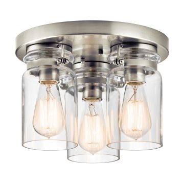 Kichler BRINLEY KL-BRINLEY-F-NI Plafonjera 3x60W/E27