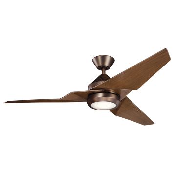 Kichler JADE KLF-JADE-60-BB Ventilator 18W/LED 3000K 1670LM IP20