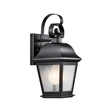 Kichler Mount Vernon KL-MOUNT-VERNON2-S-BK Zidna svjetiljka 1x60W/E27 ip44