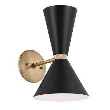 Kichler Phix KL-PHIX-1W-CBB kinkiet 2x40W/E27 IP20